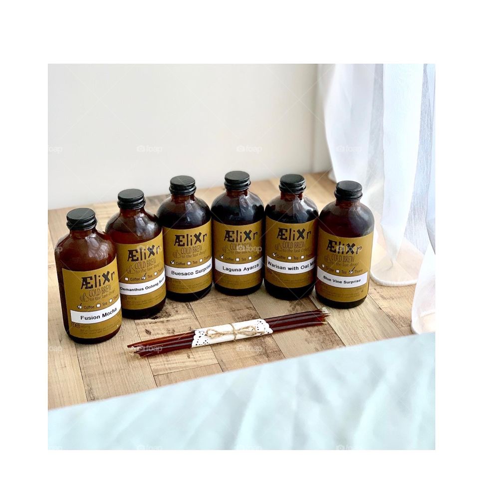 Cold brew coffee , tea and tisane