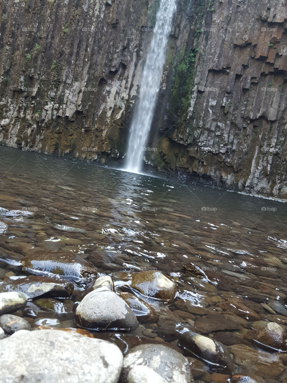 waterfall reflection