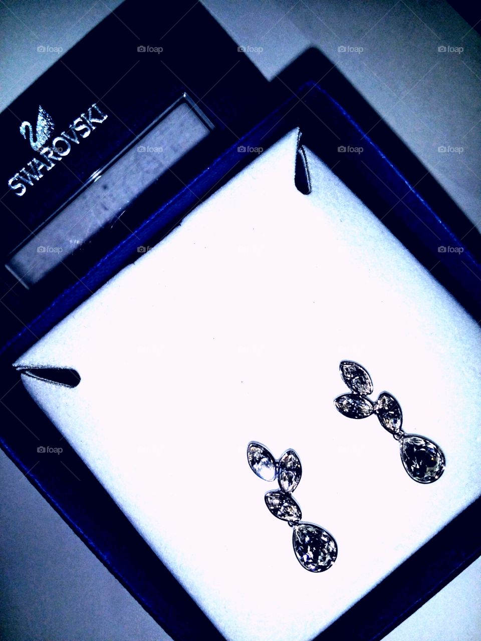 Silver Earrings 
Swarovski earrings
