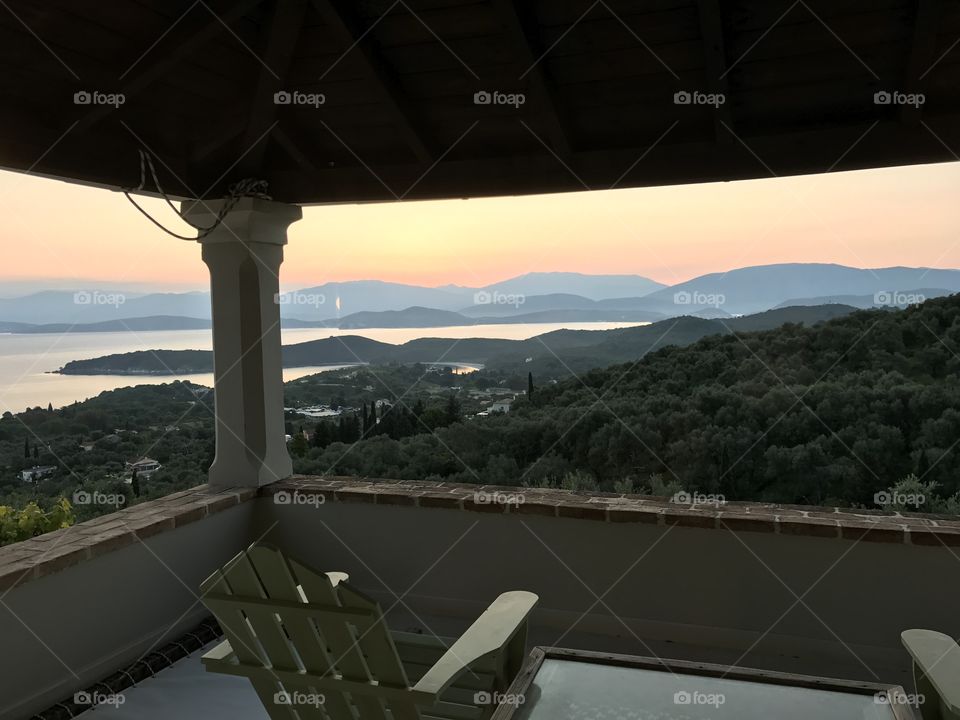 Landscape at Dusk, Corfu, Greece