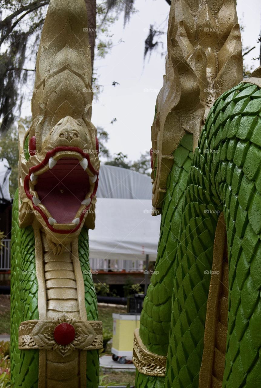 Thai Buddhism Dragons