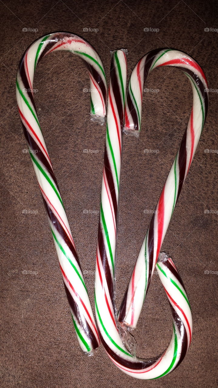 candy cane heart art