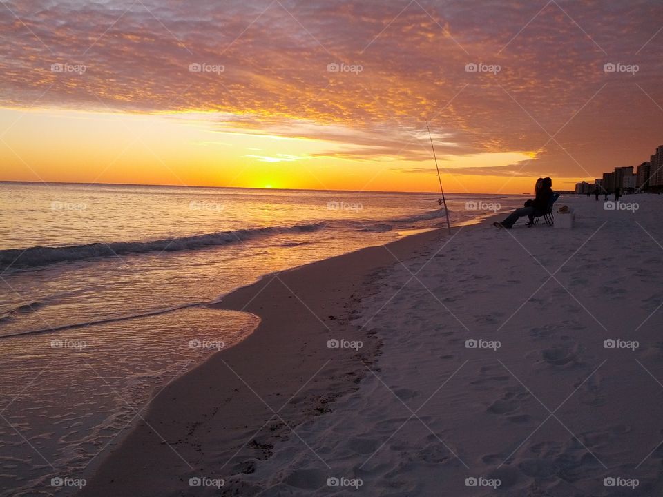 Sunset at the beach