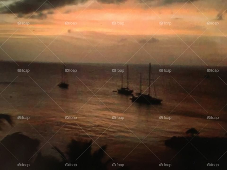 Sunset in Martinique 