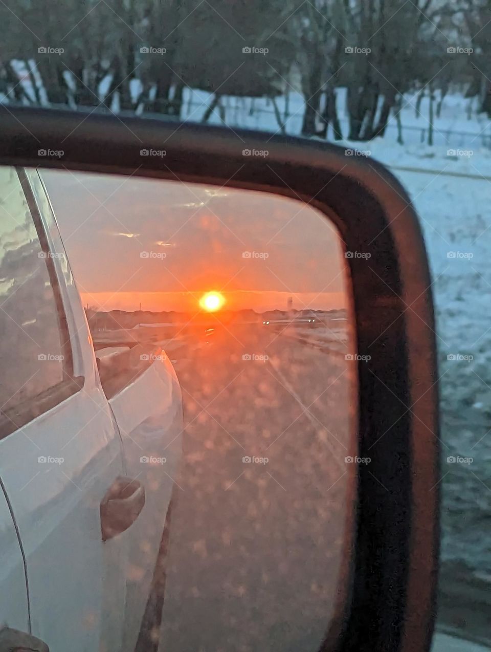 sun from my side to mirror