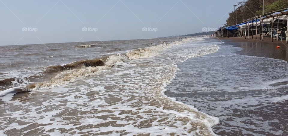 jampore beach, daman, gujarat, india