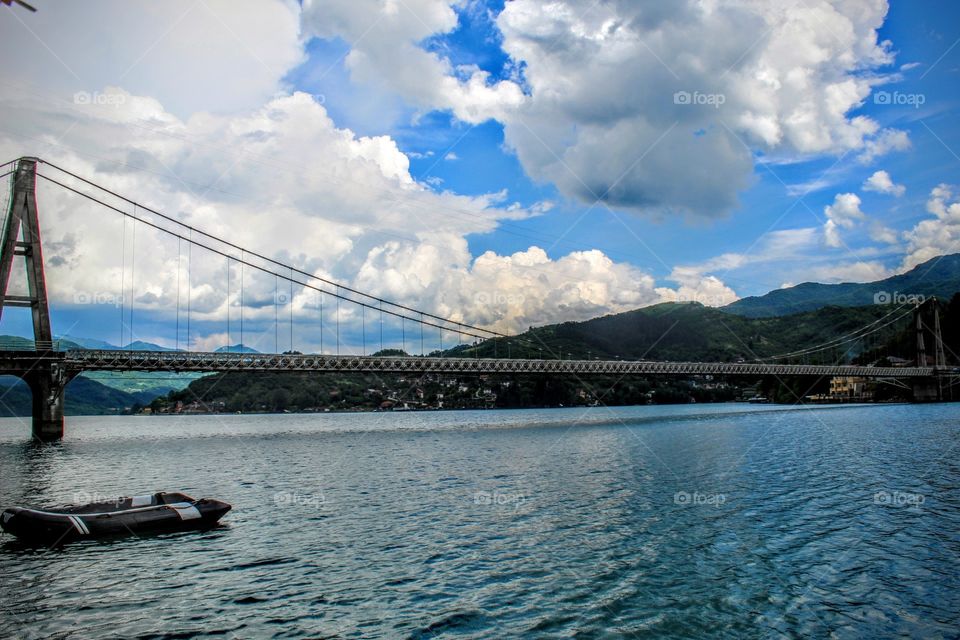 Bridge on Jablanica lake, Bosnia and Herzegovina