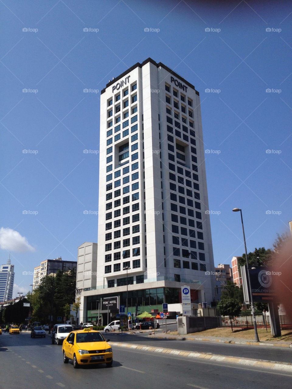 car modern hotel building by linhof