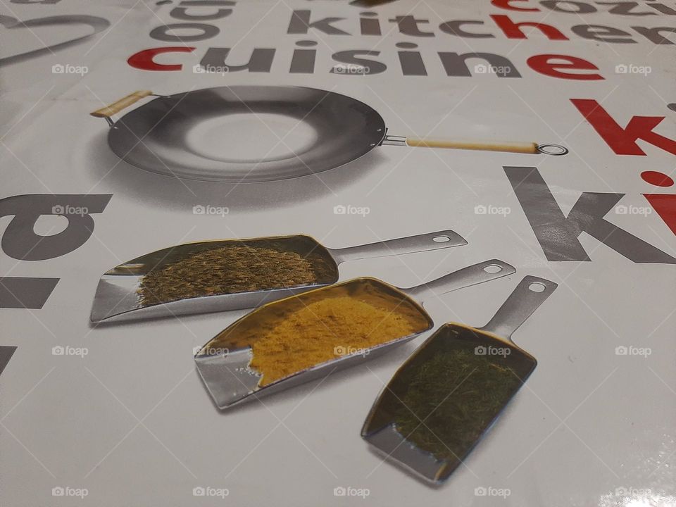 Kitchen tools and ingredients