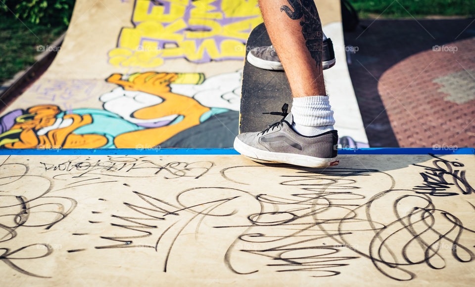 Man on skateboard