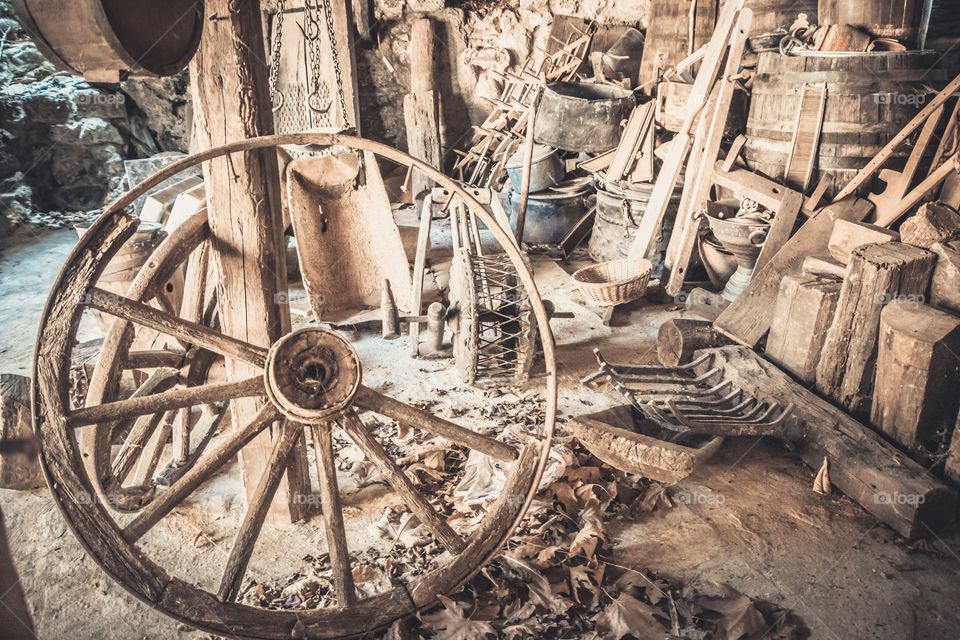 Old, Wheel, No Person, Vintage, Antique