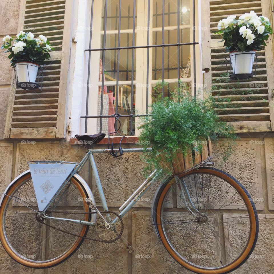 Bike on a widow