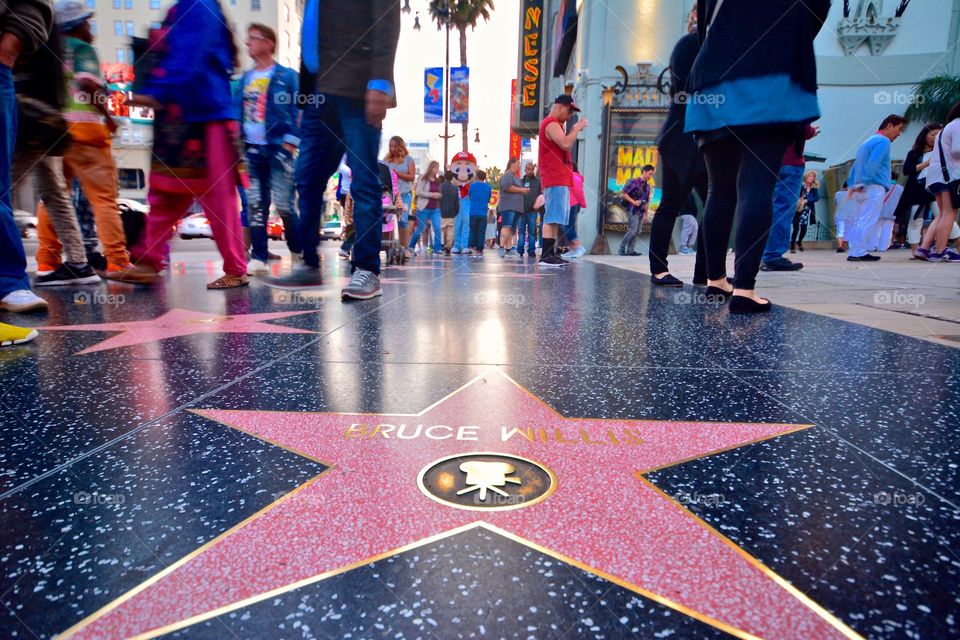 The stars of Hollywood boulevard or The Hollywood strip