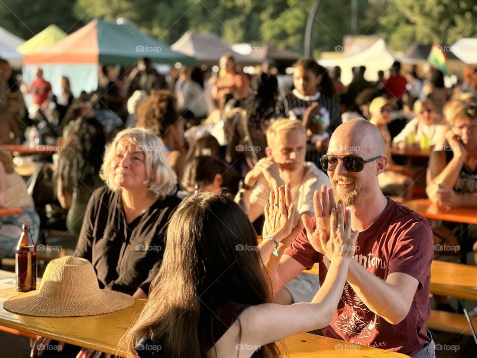 Crowd of people 