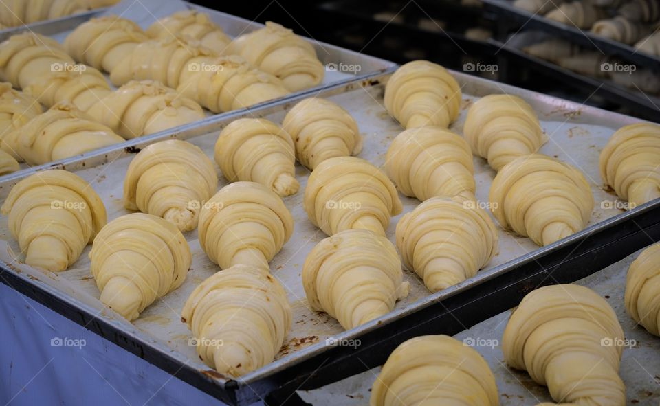 Bangkok/Thailand-June 08 2019:Amazing Thai Taste Festival at Siam square shopping center , Croissant oven processing