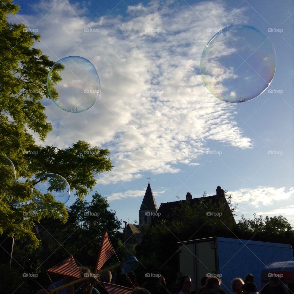 Idyllic summer evening