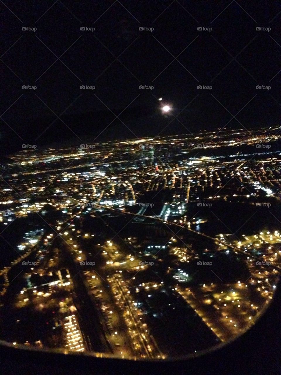 Vue aérienne de New York city