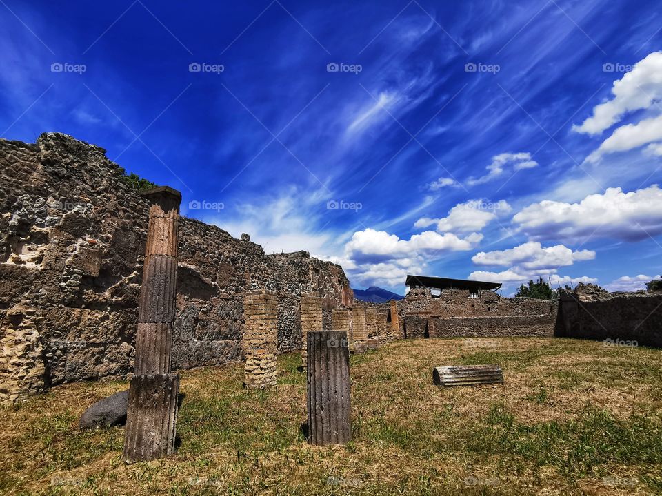 Ruins of Pompeii, Italy.