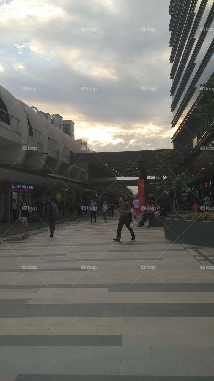 saw sunset near railway