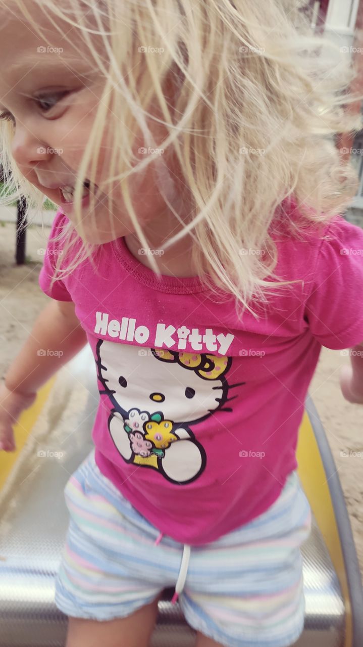 little Girl on action