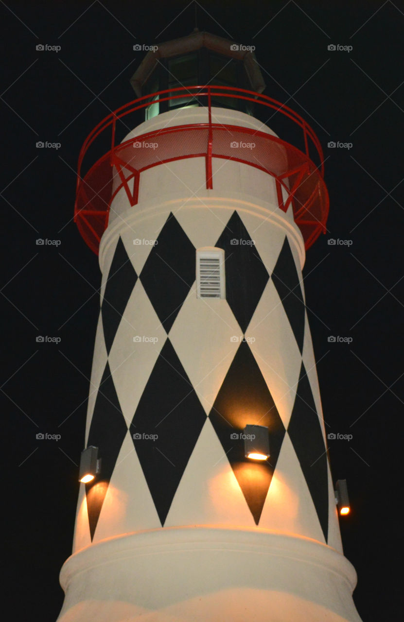 Low angle view of lighthouse