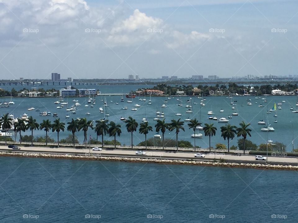 View of Miami from the Carnival Glory