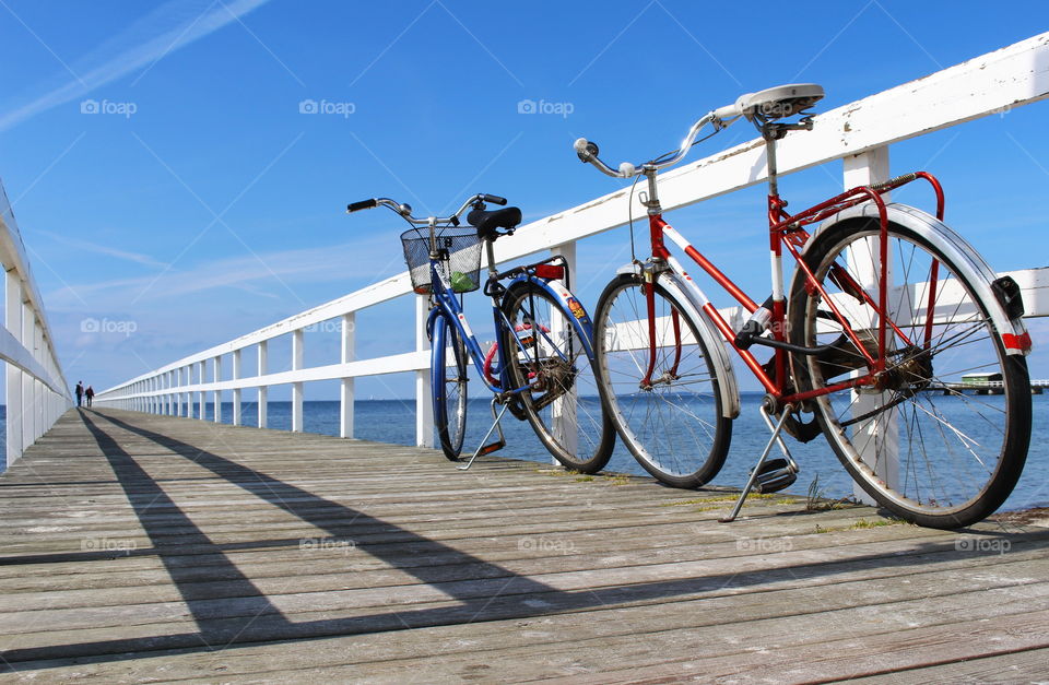 Biking to the shore