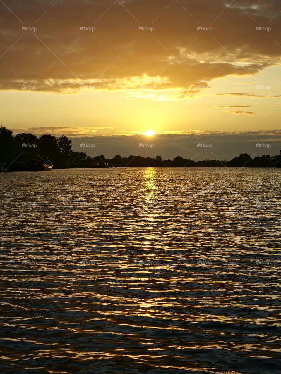 sunset in the netherlands