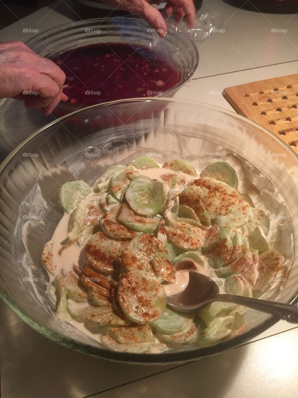 Hungarian cucumber salad