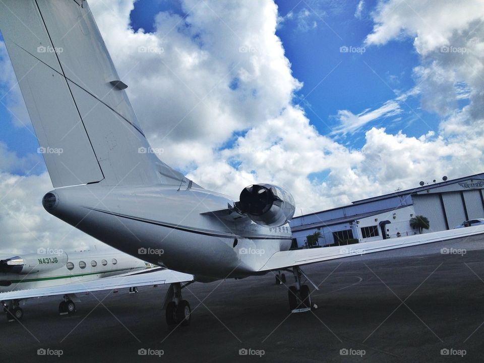 sky airplane airport plane by downtownftl