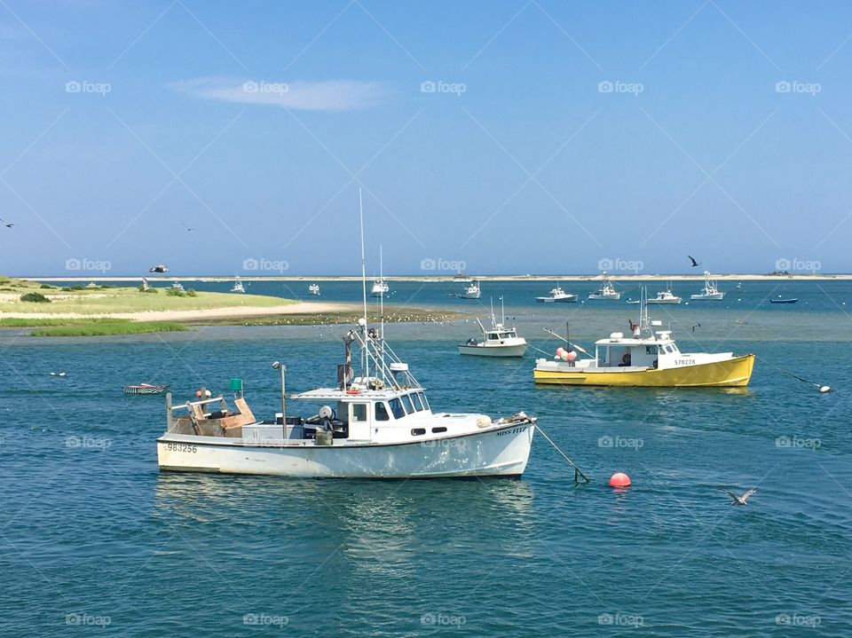 Fishing boats in Chatham, MA