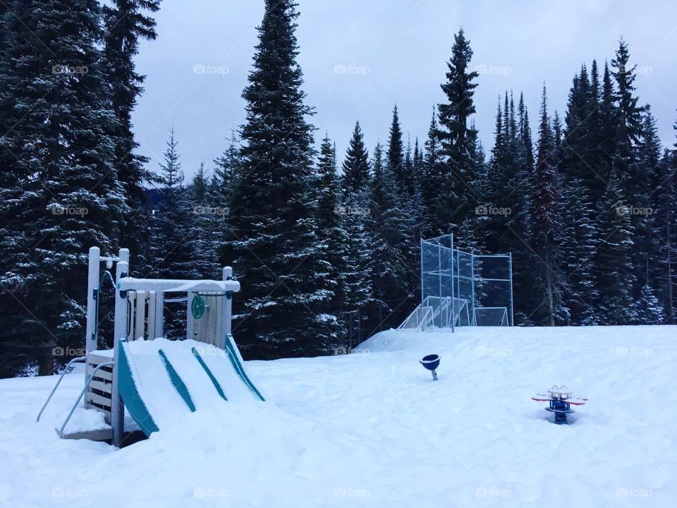 Snowy playground! 