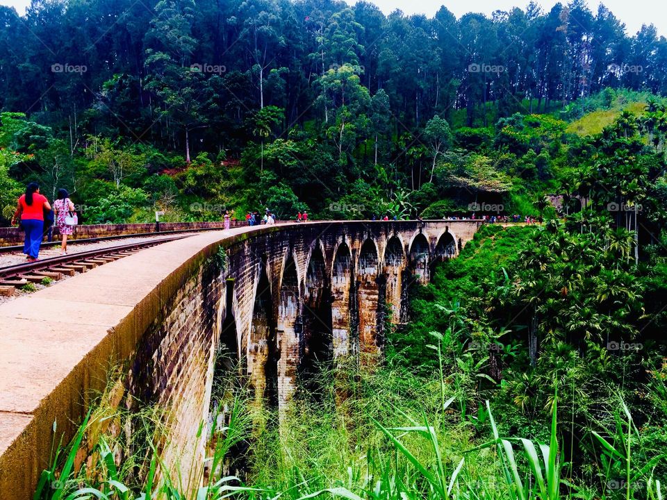 The Nine Arch Bridge, also known as the 'Bridge in the Sky' was constructed by connecting two bog mountains when constructing the Badulla – Colombo railway. 