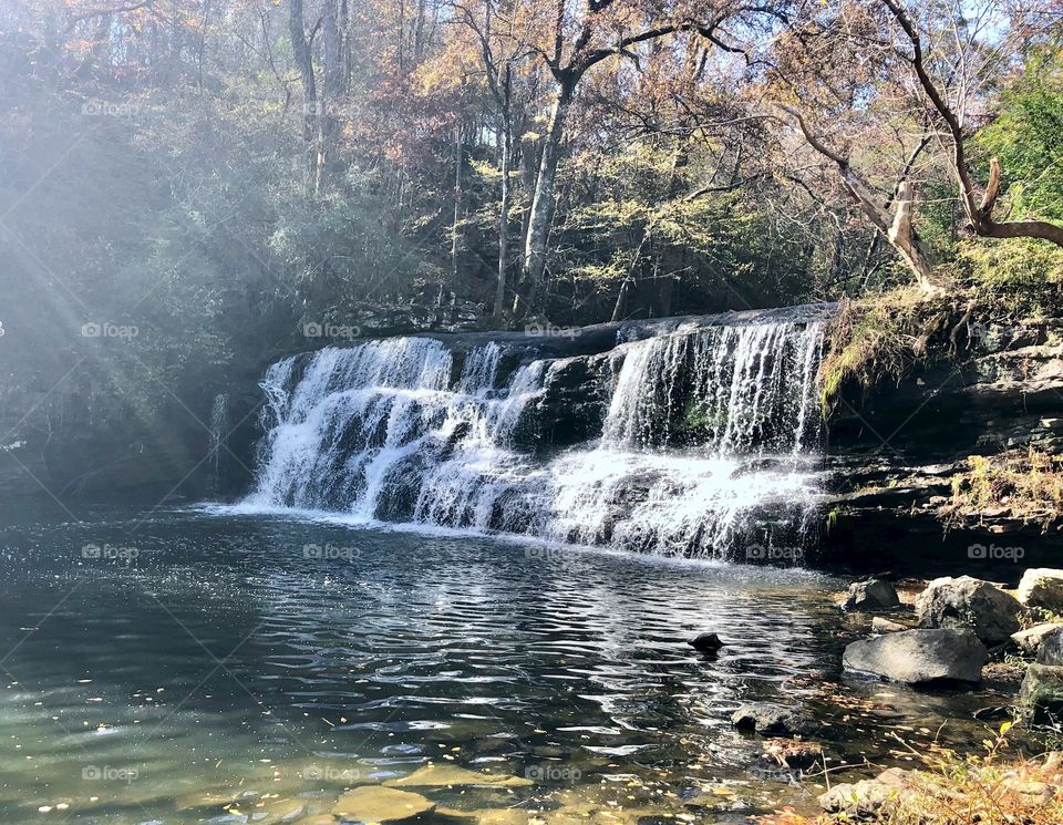 Graves Creek at Mardis Mills falls