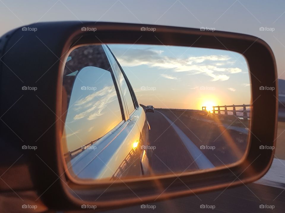 Sunrise at the mirror