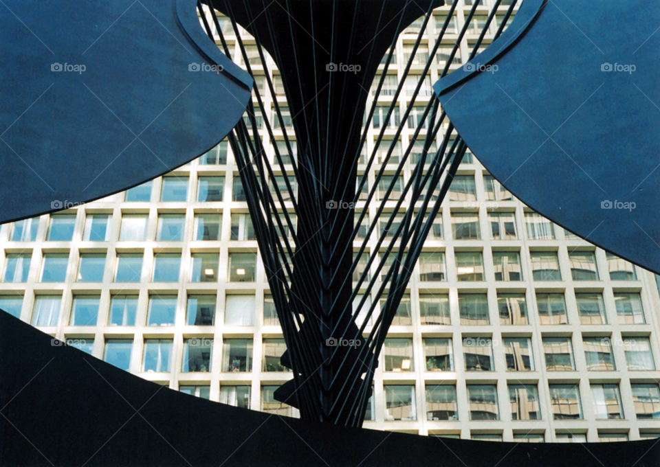 city pattern art window by squishypie