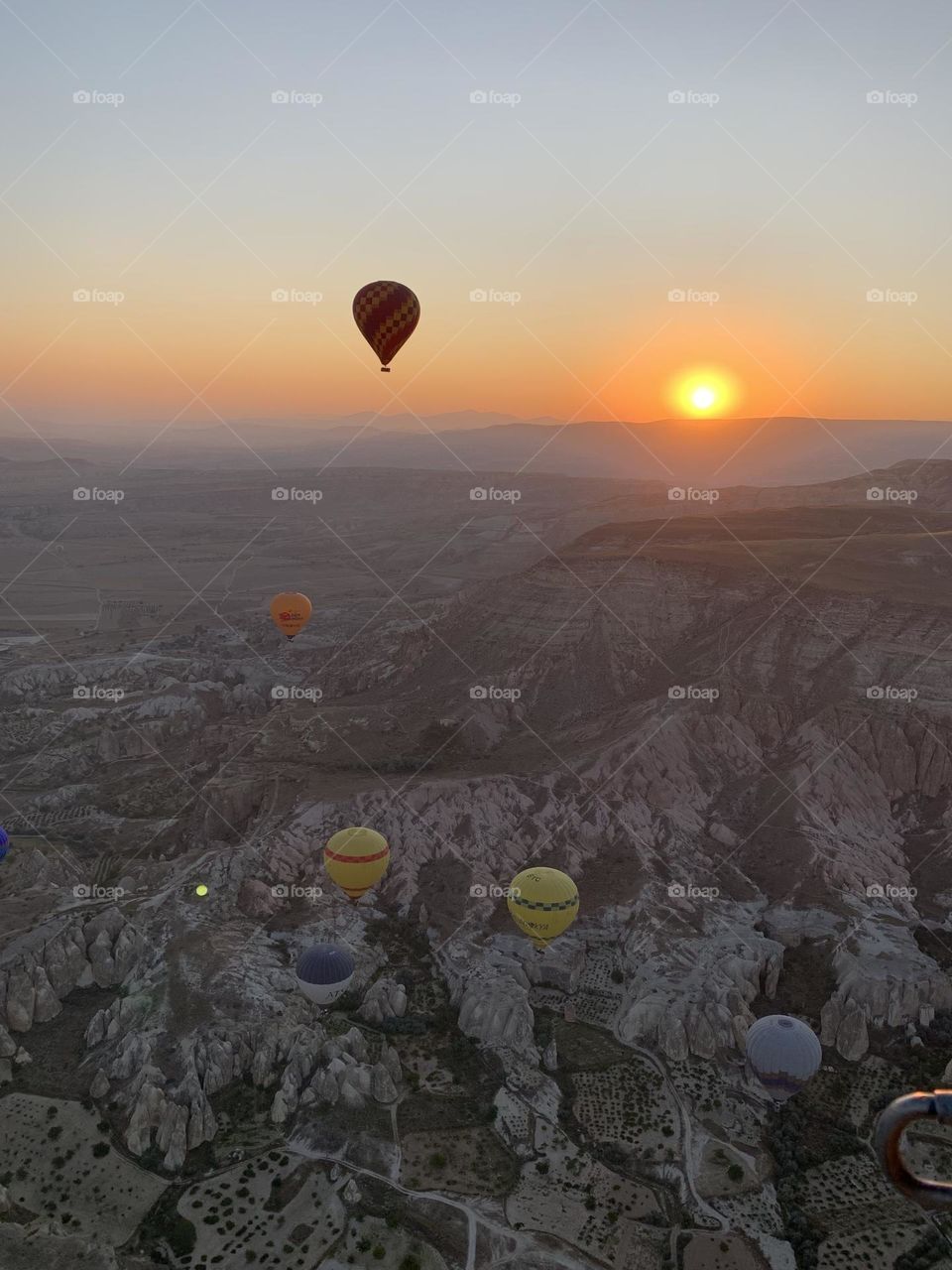 Mountains of Cappadocia sunrise