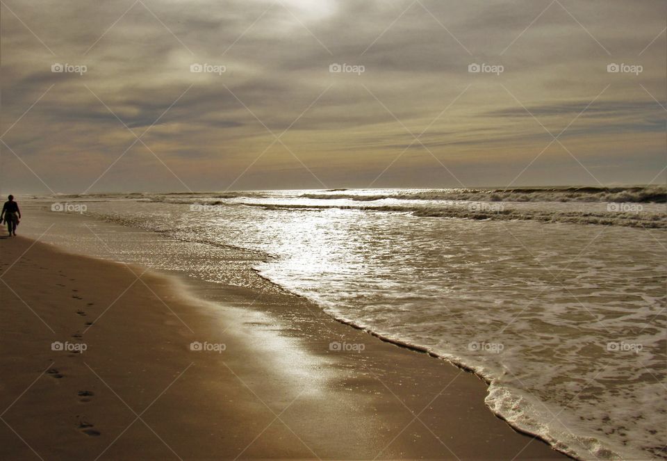 On the beach