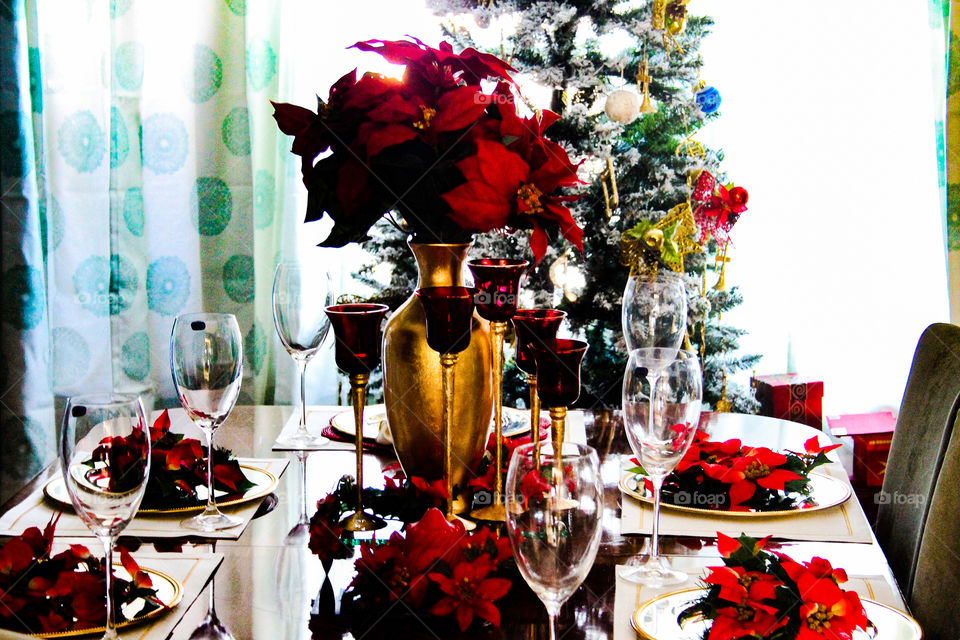 Interior Design, Celebration, Decoration, Christmas, Table