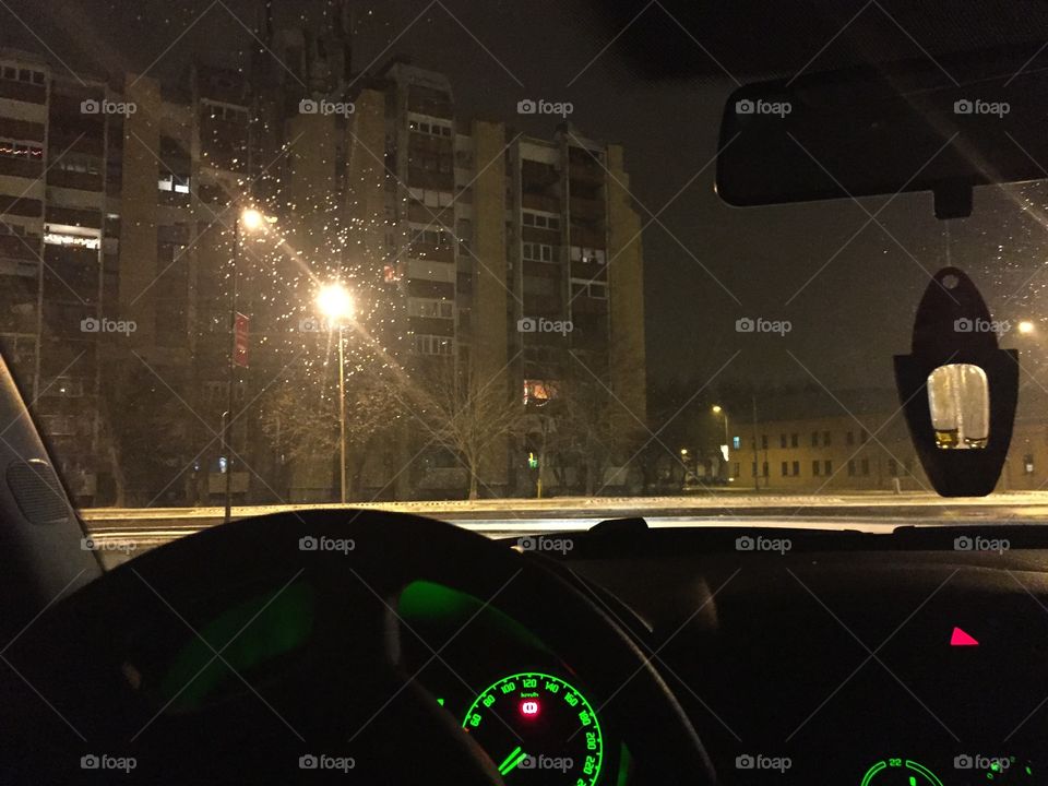 Car and snow