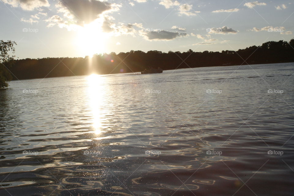 sunset at the lake