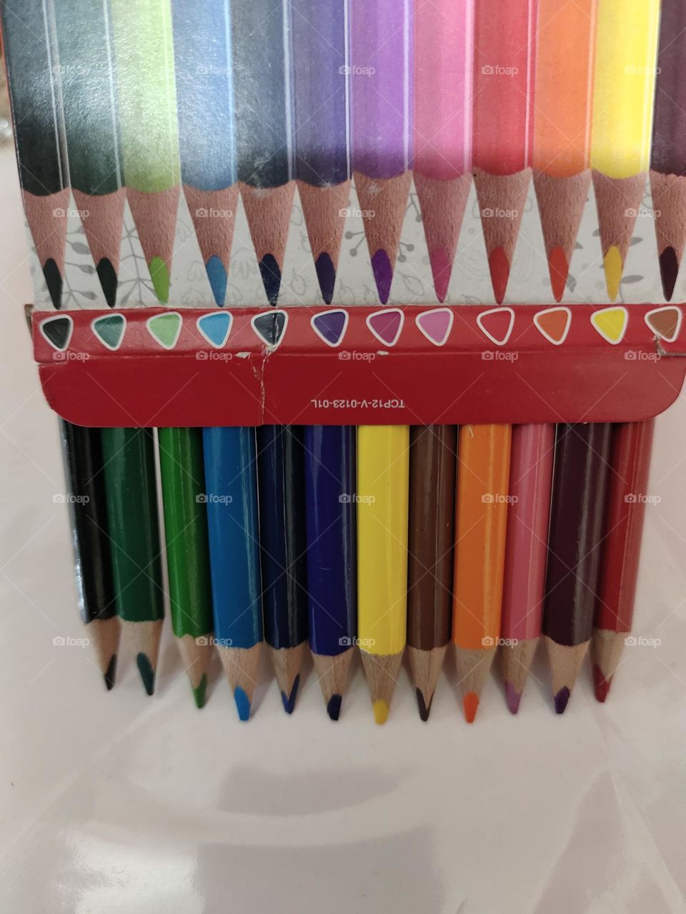 beautiful colourful crayon