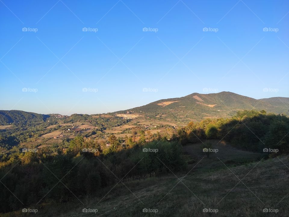 Nature landscape mountain range of Rudnik Serbia