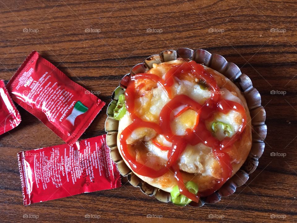 Mini pizza for children 