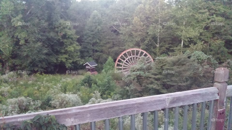 abandoned water wheel Hiram Georgia