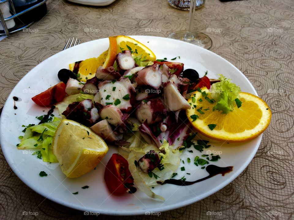 Calamari salad