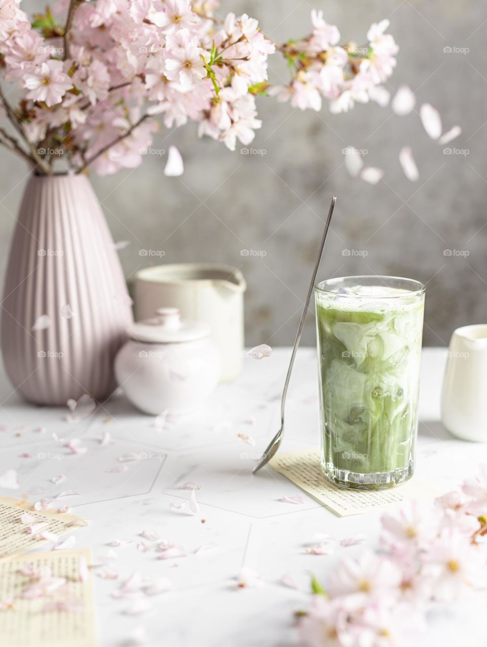 Green matcha tea 