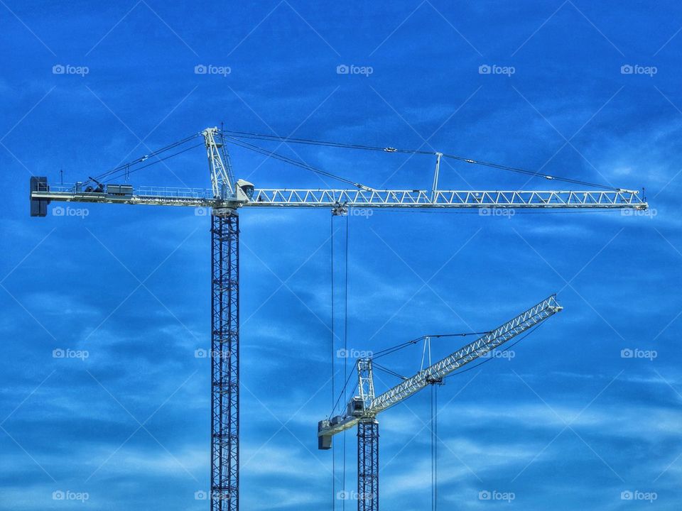 Industrial construction cranes