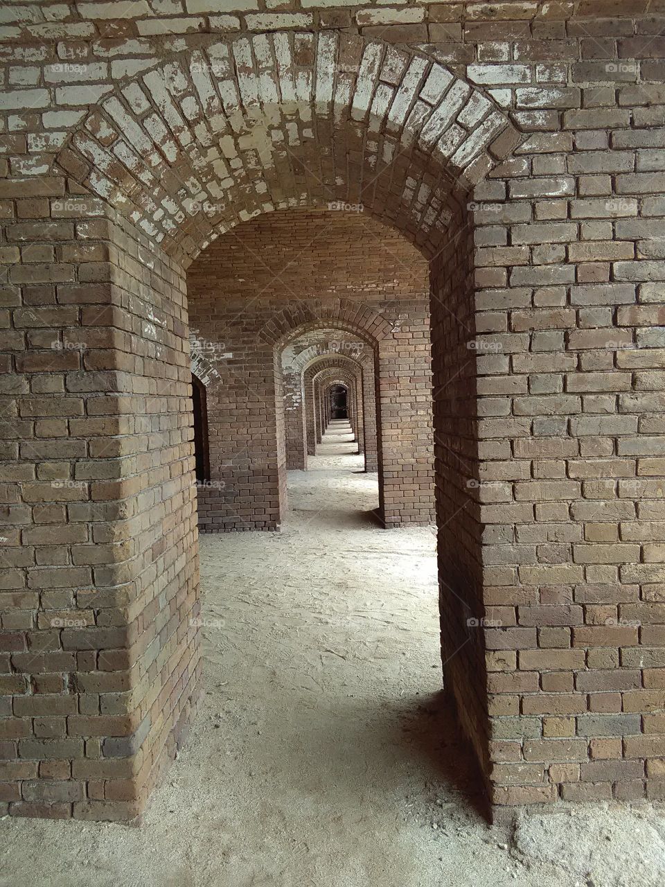 Archways at fort in key west 