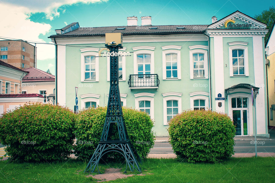 Eiffel tower in miniature